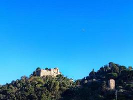 Portofino Castanho castelo panorama panorama foto