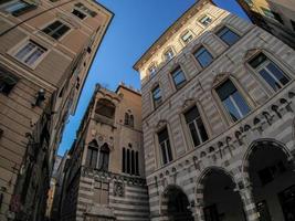 genoa saint matthew place san matteo antigo local histórico foto