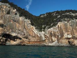 grutas de bois do mar grotta del bue marino cala gonone itália foto