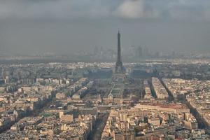 Tour eiffel e Paris inverno Visão foto