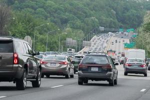 Washington, EUA - poderia, 2 2017 Maryland congestionado rodovia foto