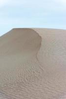 dunas de areia perto da praia do mar foto