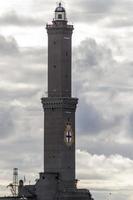 lightouse lanterna genoa town itália símbolo foto