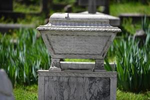Inglês cemitério dentro Florença Maravilhoso estátuas foto