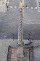 vista aérea de paris champs elysee foto