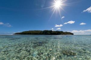 paraíso tropical praia da lagoa polinésia foto