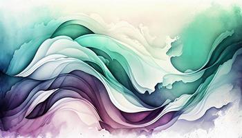 aguarela textura ondas suave cor ondulado fundo foto
