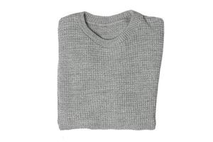 6153 cinzento suéter isolado em uma transparente fundo foto