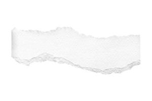 3528 branco rasgado papel isolado em uma transparente fundo foto