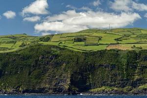 ilha do faial açores penhasco vista do panorama do mar foto