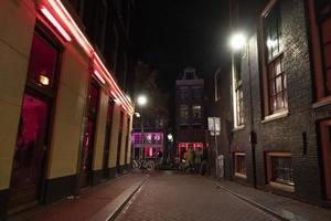 distrito da luz vermelha de Amsterdã foto