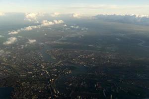 porto de amsterdã canais estradas vista aérea panorama foto