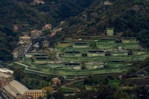 óleo refinaria de petróleo vista aérea foto