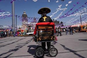 cidade do méxico, méxico - 5 de novembro de 2017 - celebração do dia dos mortos foto