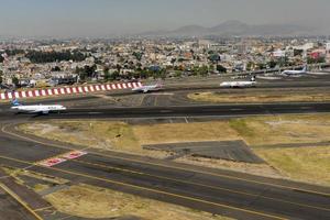 México cidade aeroporto aéreo Visão paisagem urbana panorama foto