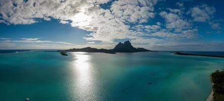 bora bora vista aérea panorama foto