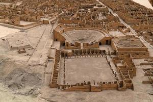 modelo de cidade em ruínas de pompeia foto