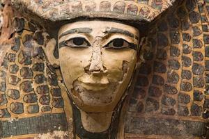 detalhe do sarcófago egípcio close-up foto