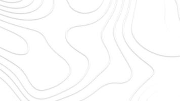 papel branco cortou o fundo branco. decoração papercut realista abstrata texturizada com camadas onduladas e sombra. mapa de contorno topográfico design gráfico de movimento abstrato de tecnologia. foto