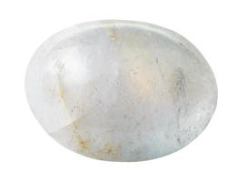 espécime do branco ágata pedra preciosa isolado foto