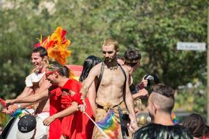 Montreal, Canadá - 18 de agosto de 2013 - parada do orgulho gay foto