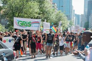 Montreal, Canadá - 18 de agosto de 2013 - parada do orgulho gay foto