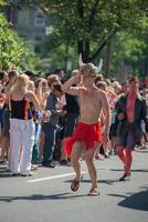 Montreal, Canadá - 18 de agosto de 2013 - parada do orgulho gay foto