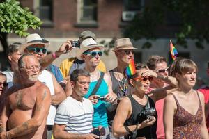 Montreal, Canadá - 18 de agosto de 2013 - parada do orgulho gay foto