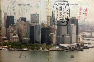 Passaporte sobre Novo Iorque cênico destino foto
