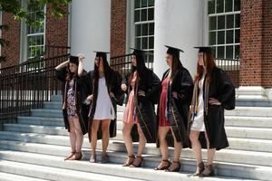 baltimore, eua - 21 de maio de 2018 - dia da formatura na universidade john hopkins foto