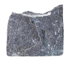espécime do ardósia mineral pedra isolado foto