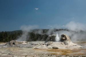 yellowstone textura natural gêiser velho fiel foto