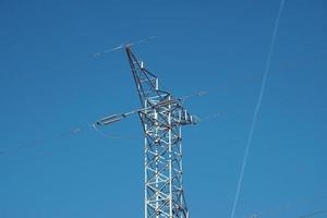 torre de eletricidade para fornecimento elétrico foto