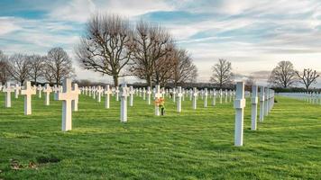 americano cemitério às magraten, Limburgo, a Holanda. 9 Januari 2023. foto