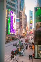 lindo rua do Novo Iorque cidade e América, janeiro 01, 2018 dentro Manhattan, Novo Iorque cidade. pró foto