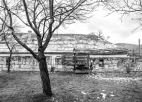 velho pressione dentro a campo dentro a tokaj região foto