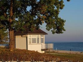 binz de praia em rugen ilha dentro Alemanha foto