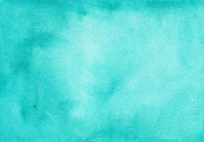 aguarela profundo turquesa azul gradiente fundo textura. manchas em papel foto