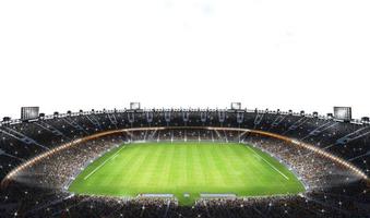 moderno futebol estádio pronto para futebol corresponder. 3d render foto