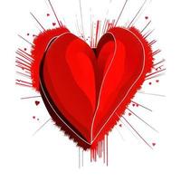 formas de coração vermelho para fundo de dia dos namorados foto