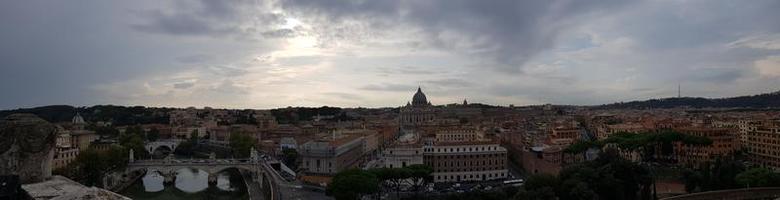 vista panorâmica de roma, itália foto