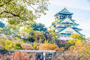 Castelo de Osaka no Japão foto