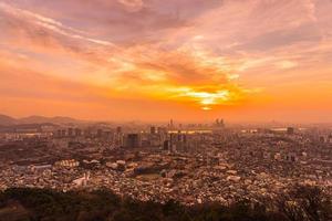 vista da cidade de seul, coreia do sul foto