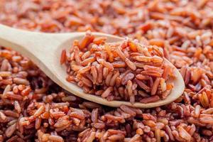 close-up de arroz integral foto