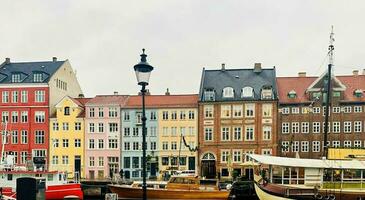 copenhaga Nyhavn Porto cenário foto