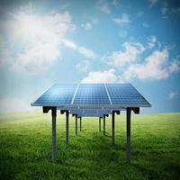 energia renovável de painel solar foto