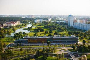 panorâmico Visão do Minsk. tipo do Minsk a partir de a nacional biblioteca foto