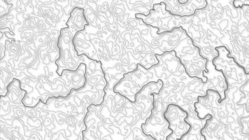 fundo topográfico e textura. abstração com lugar para texto. linhas de pano de fundo topo, contorno, grade geográfica. modernas linhas de contornos topográficos preto e branco das montanhas. arte do mapa de topografia foto