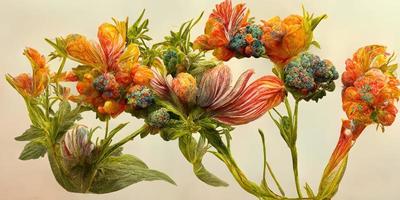 multi cor flores de ambrosio ilustração Projeto foto