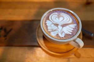 close up da bela latte art